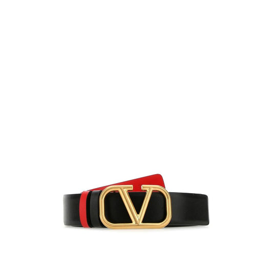 Valentino Garavani Black Calfskin Regular Belt