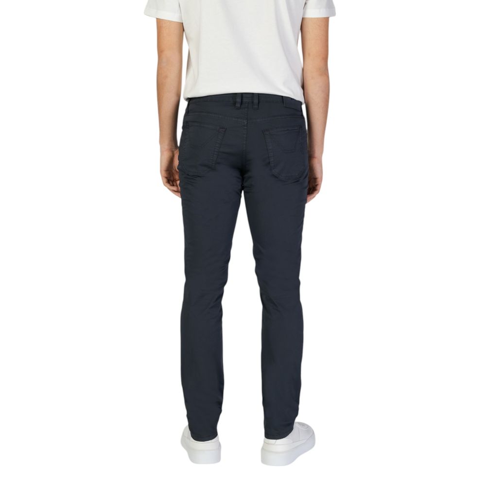 Jeckerson Blue Cotton Skinny Pants