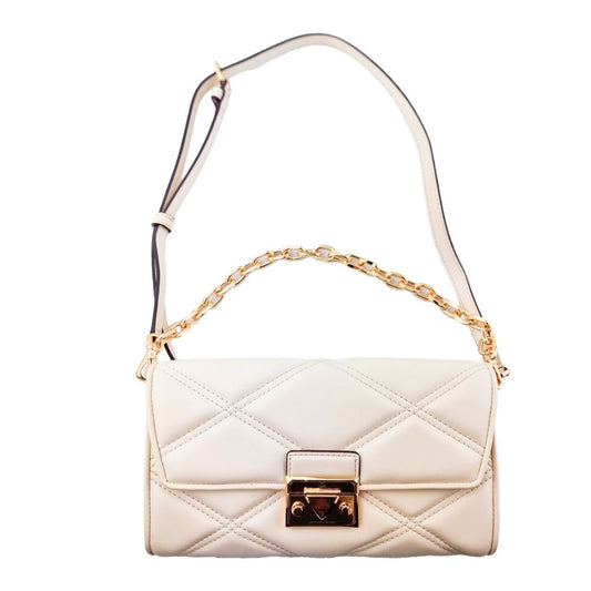 Michael Kors Beige Leather Shoulder Bag