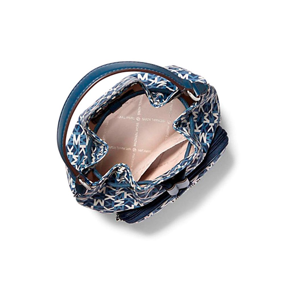 Michael Kors Blue Nylon Backet Bag