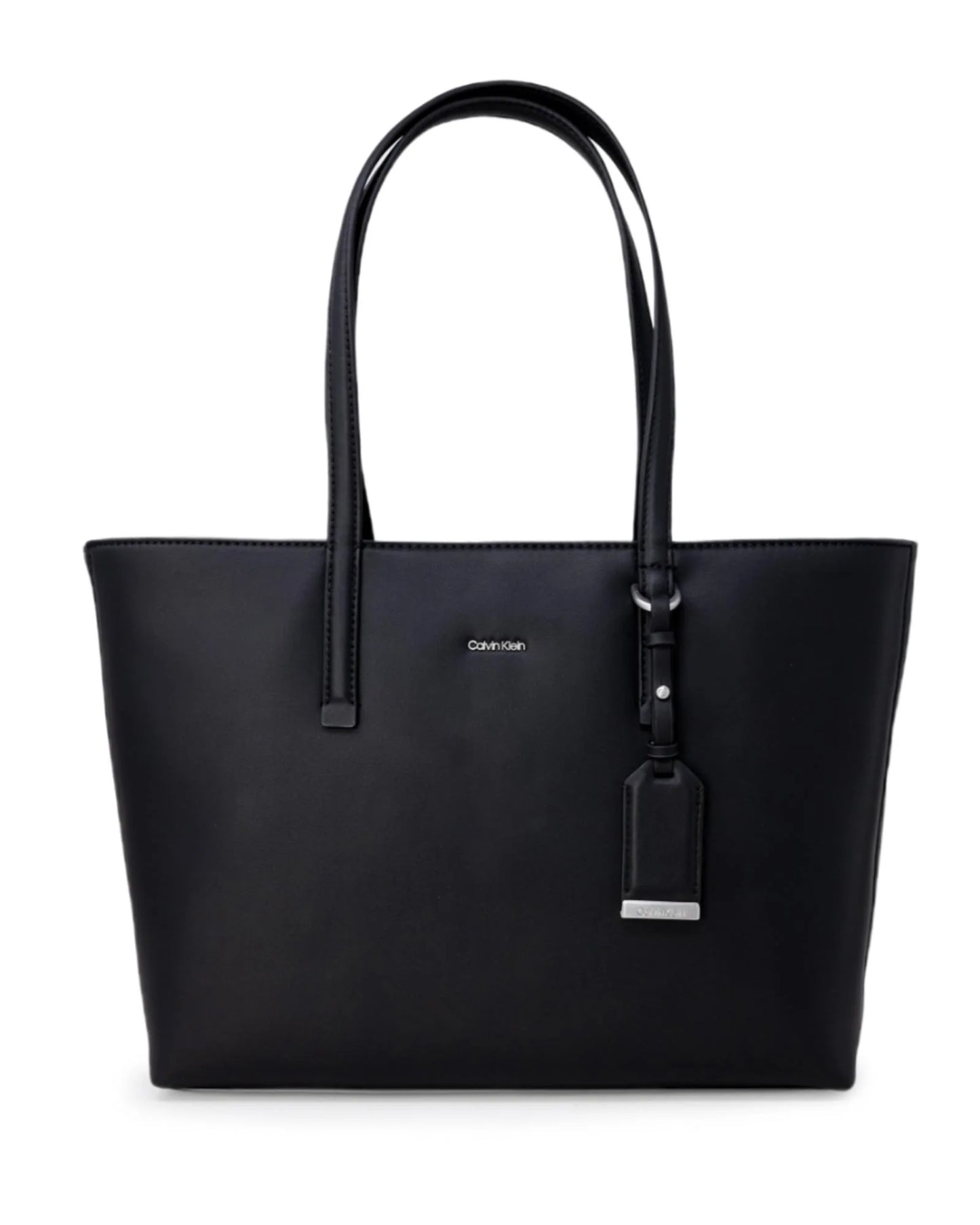 Calvin Klein Black Leather Tote Bag
