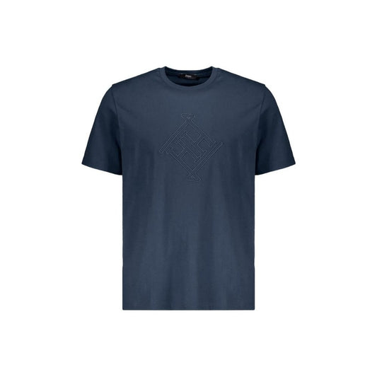 Herno Blue Cotton T-Shirt