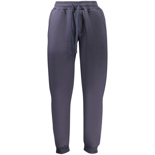 Coveri Moving Blue Cotton Men's Sweatpants