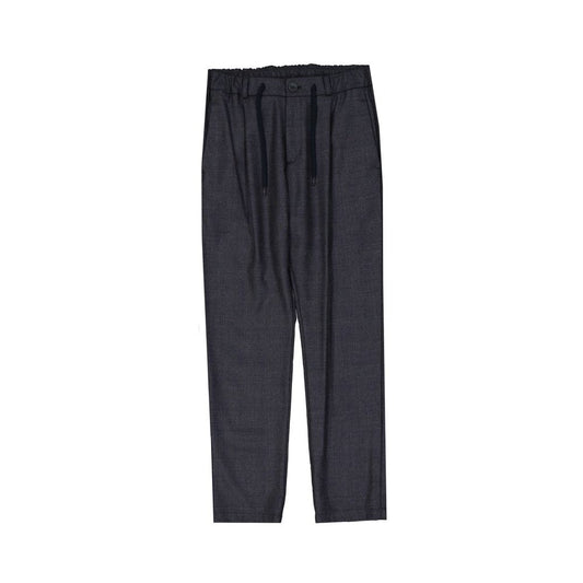 Herno Gray Virgin Wool Casual Pants