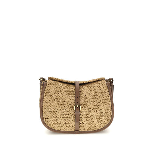 Etro Beige Raffia Shoulder Bag