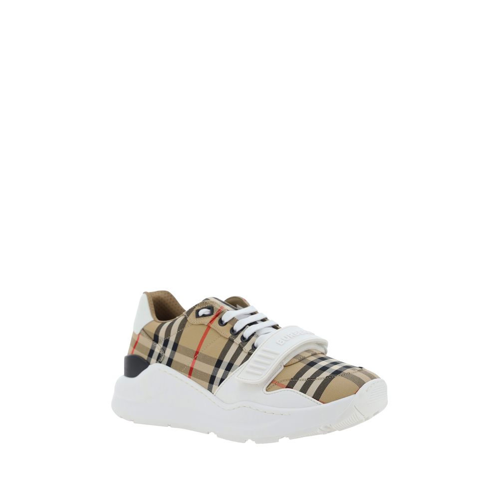 Burberry Beige Rubber Athletic Sneakers