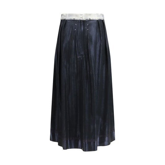 Maison Margiela Blue Acetate Midi Skirt