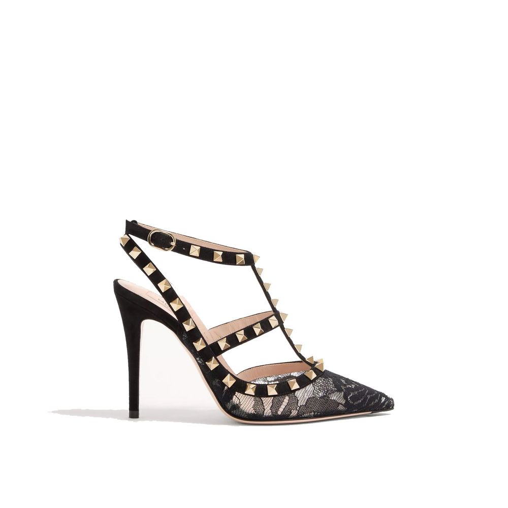 Valentino Garavani Black Calfskin Pumps