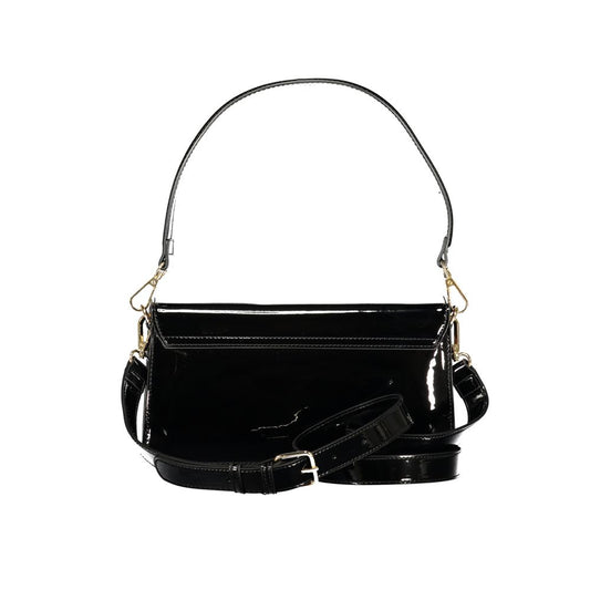 Mario Valentino Black Polyurethane Women Handbag