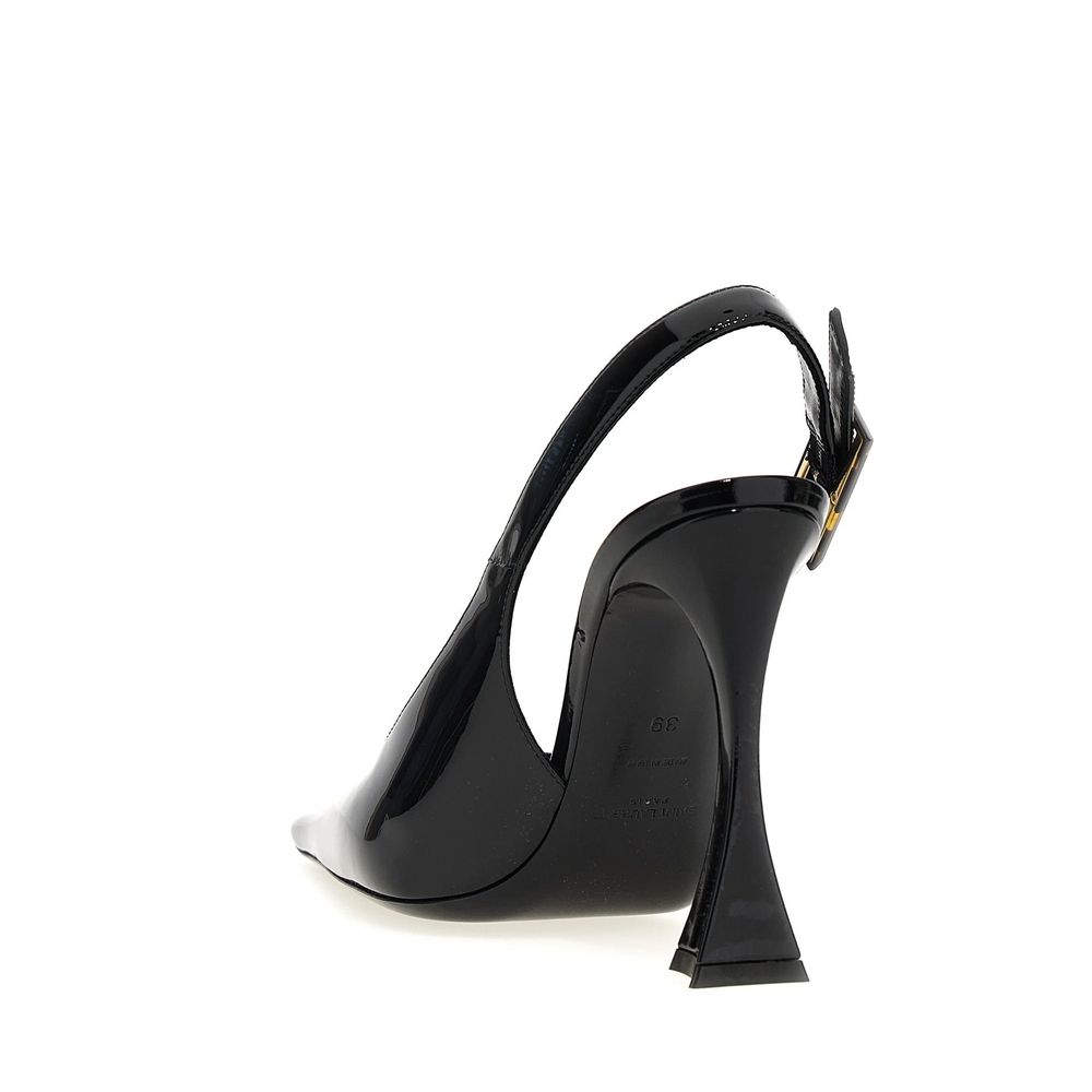 Saint Laurent Black Calfskin High Heel Pumps