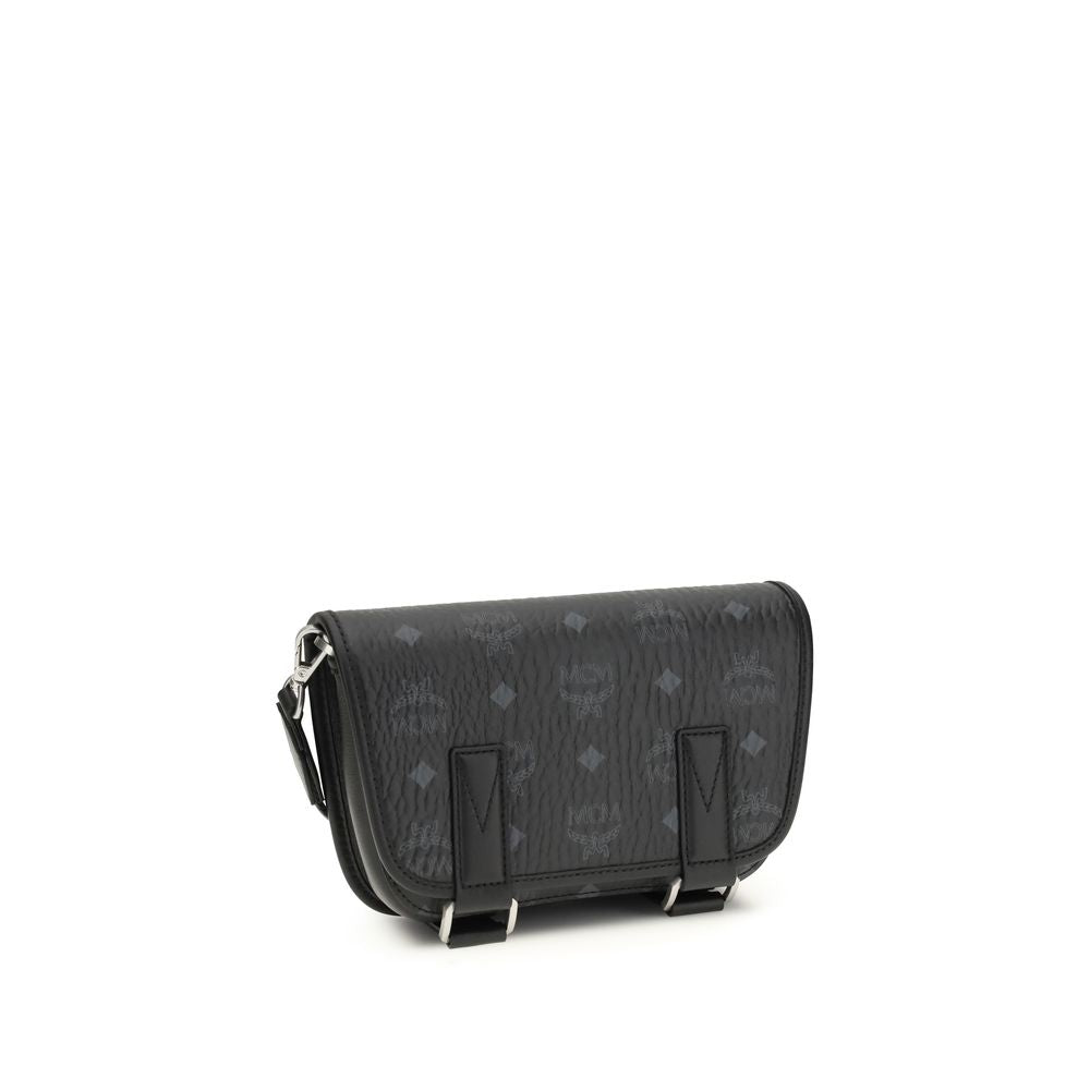 MCM Black Fabric Shoulder Bag