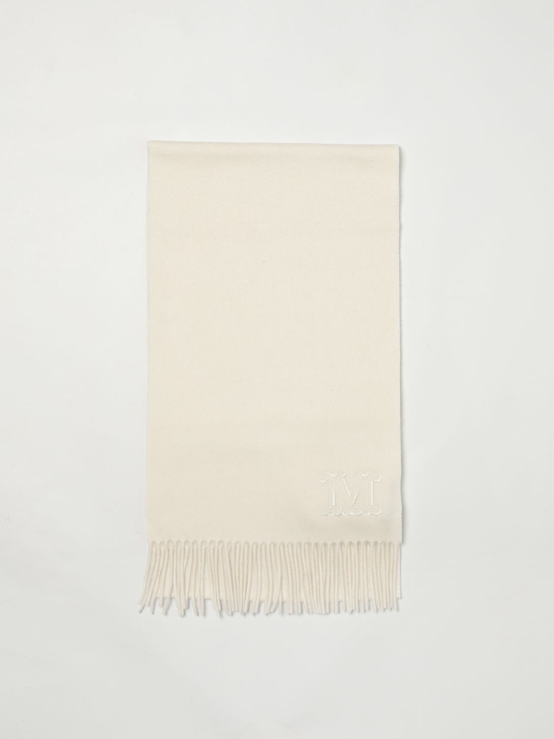 Max Mara White Cashmere Scarf