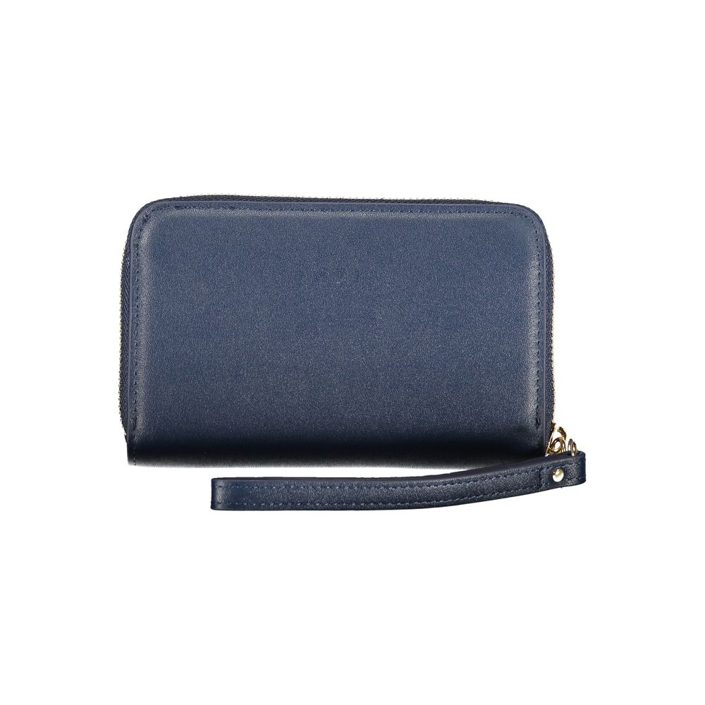 Mario Valentino Blu Polyurethane Women Wallet