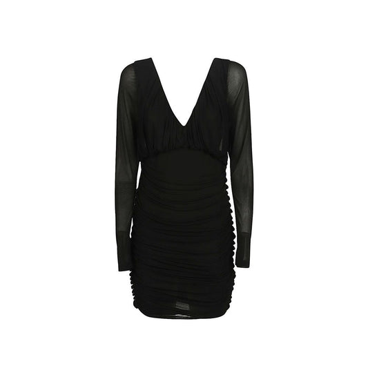 Saint Laurent Black Viscose Cocktail Dress