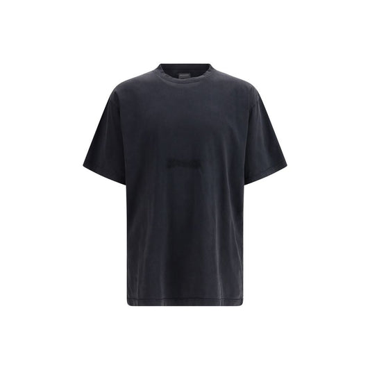 Balenciaga Black Cotton T-Shirt