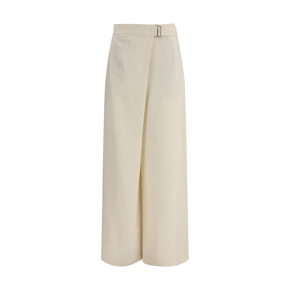Brunello Cucinelli Beige Viscose Casual Pants
