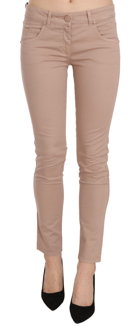 CRISTINAEFFE Chic Slim Fit Skinny Pants Ruskea