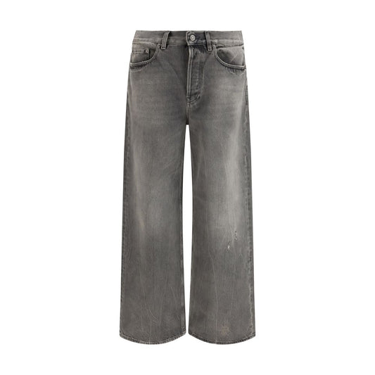 Golden Goose Gray Cotton Relaxed Fit Jeans