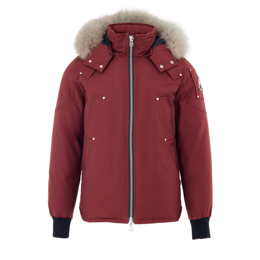 Moose Knuckles Red Nylon Parka
