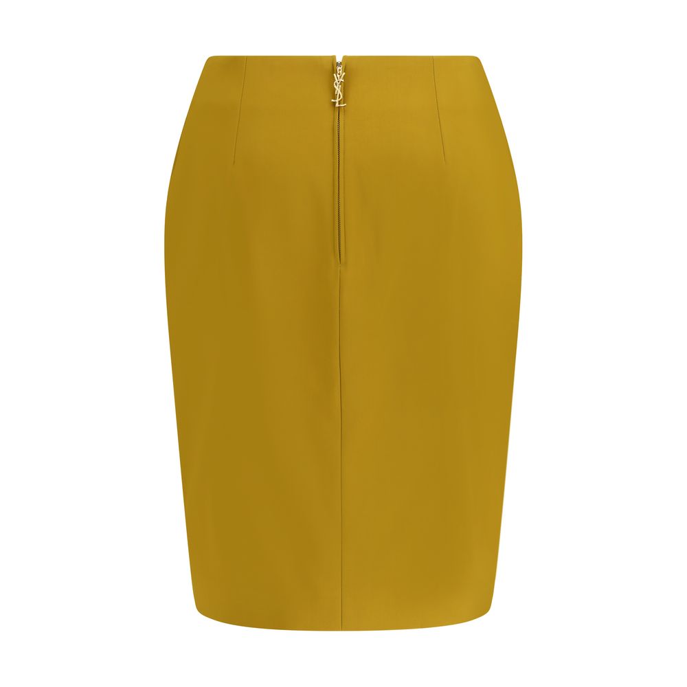 Saint Laurent Bicolor Viscose Skirt