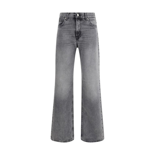 Haikure Black Cotton Straight-Leg Jeans