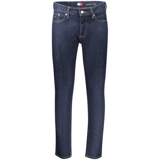 Tommy Hilfiger Blue Cotton Men's Slim Tapered Jeans