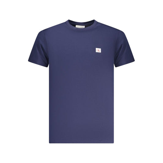 Calvin Klein Blu Cotton Men T-Shirt