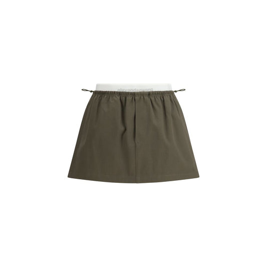 Alexander Wang Bicolor Cotton Mini Skirt
