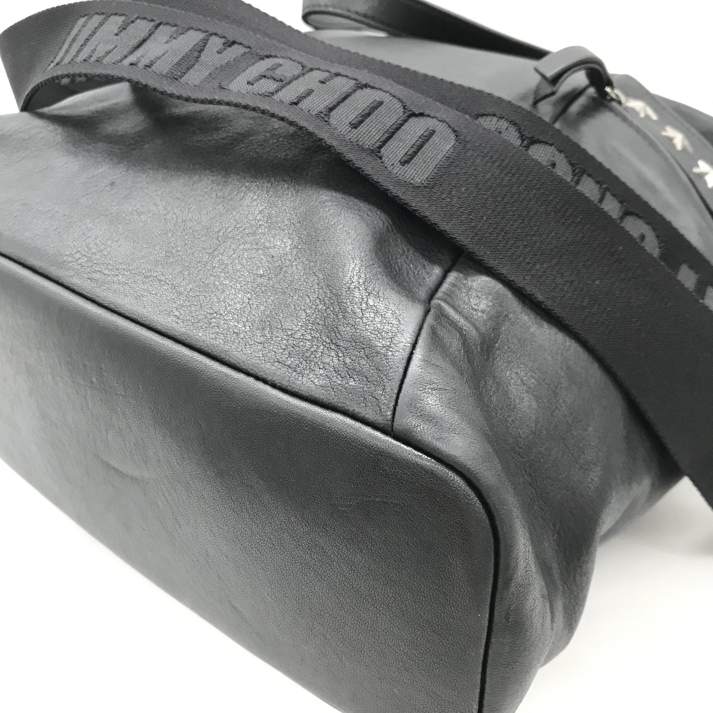 Jimmy Choo Balfour Black Leather Studs Tote