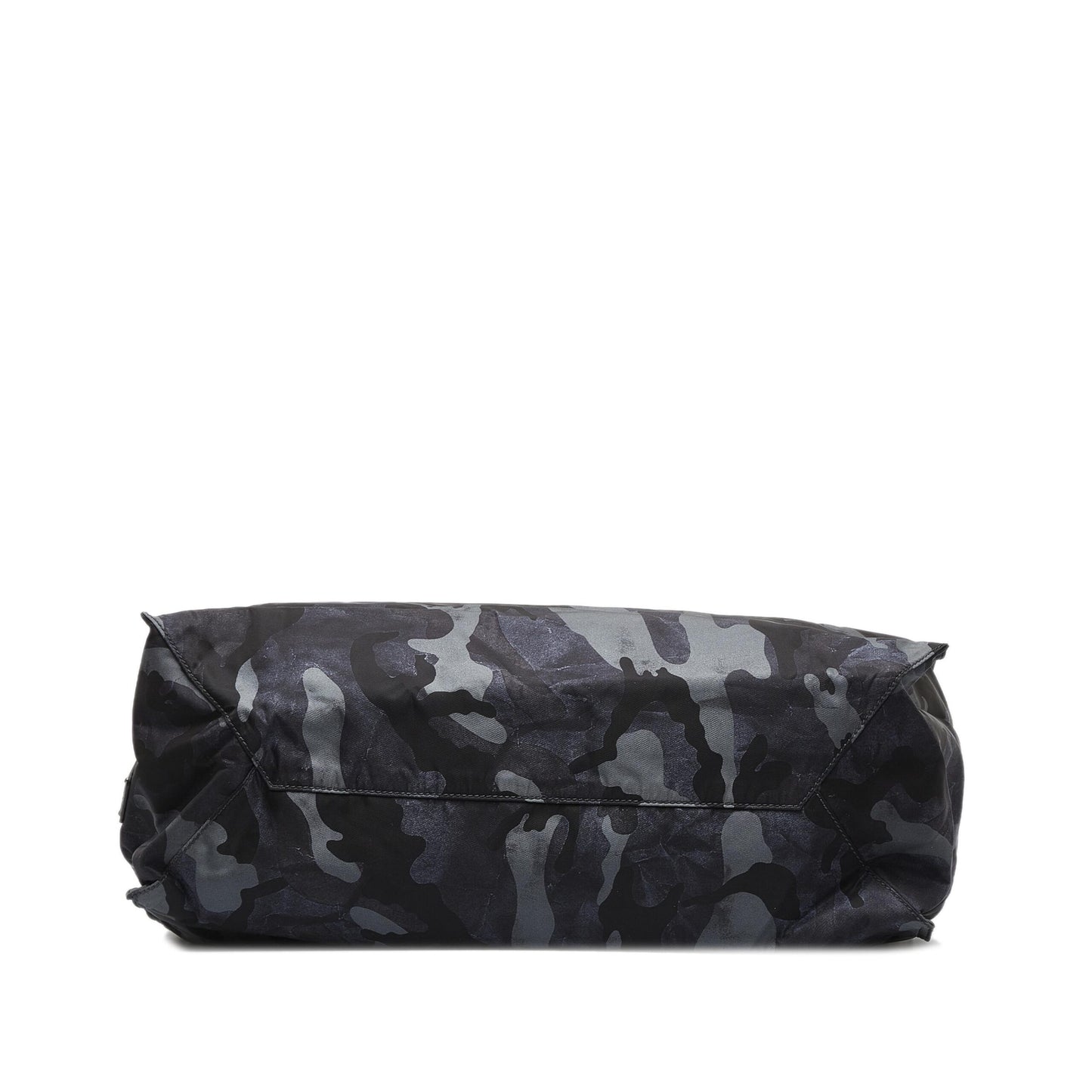 Prada Black Camouflage Tessuto Nylon Tote Bag