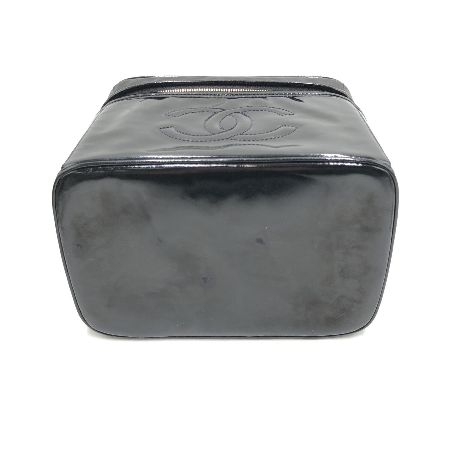 Chanel Black Patent Leather Vanity Case