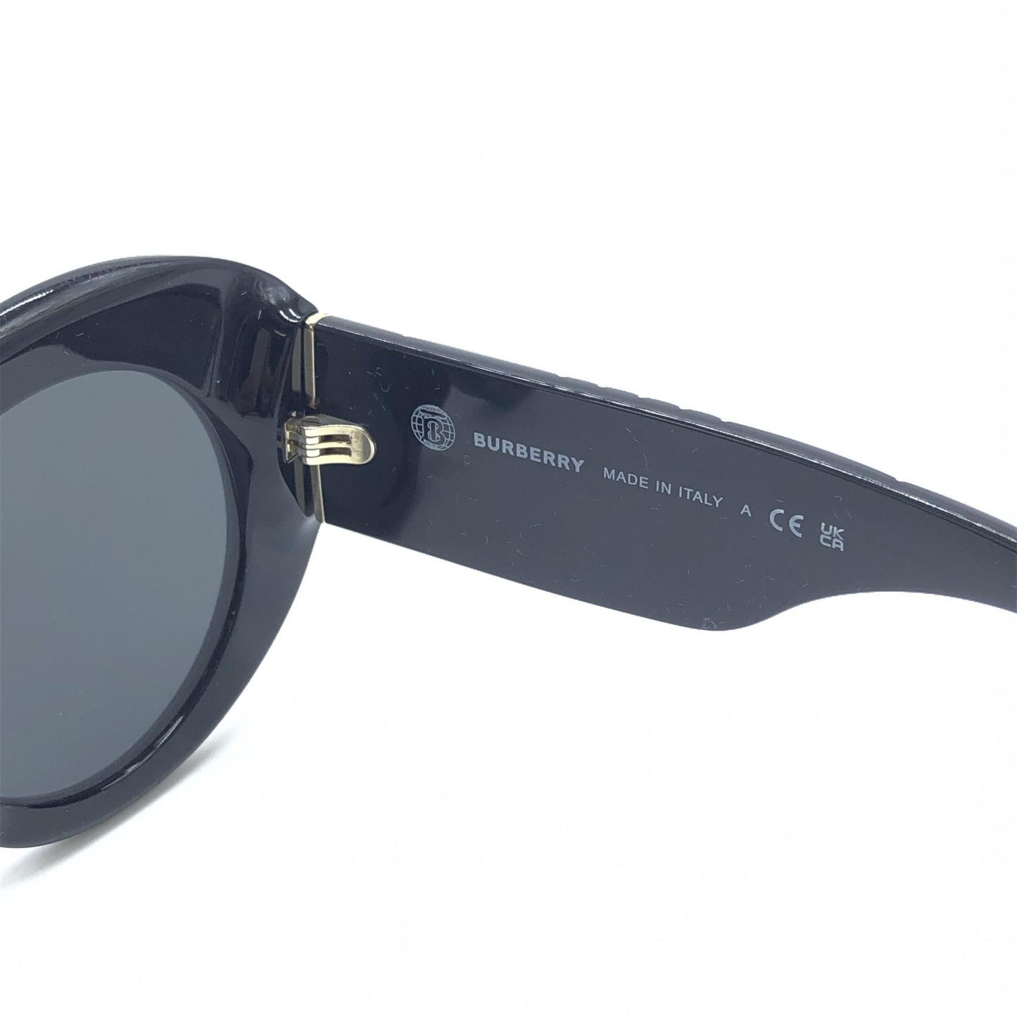 Burberry Black Oversized Round Sunglasses