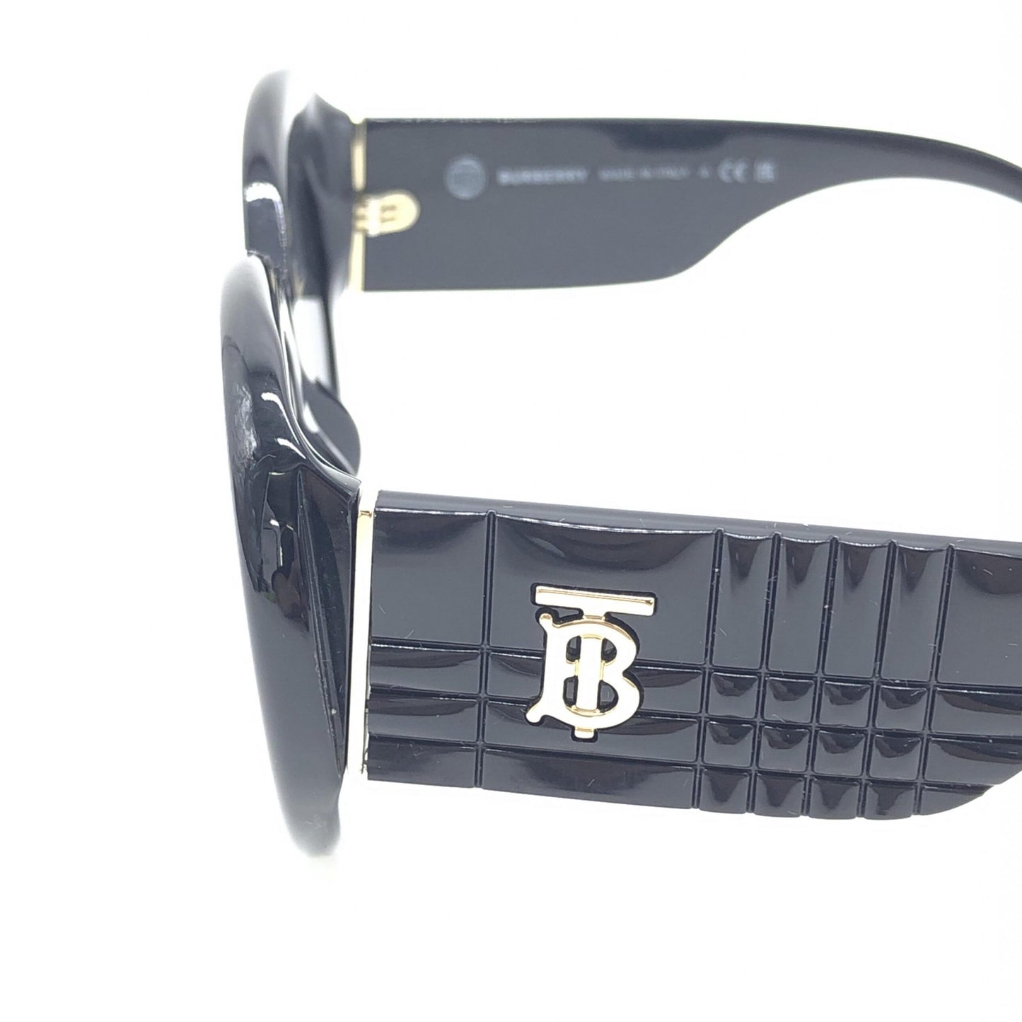 Burberry Black Oversized Round Sunglasses