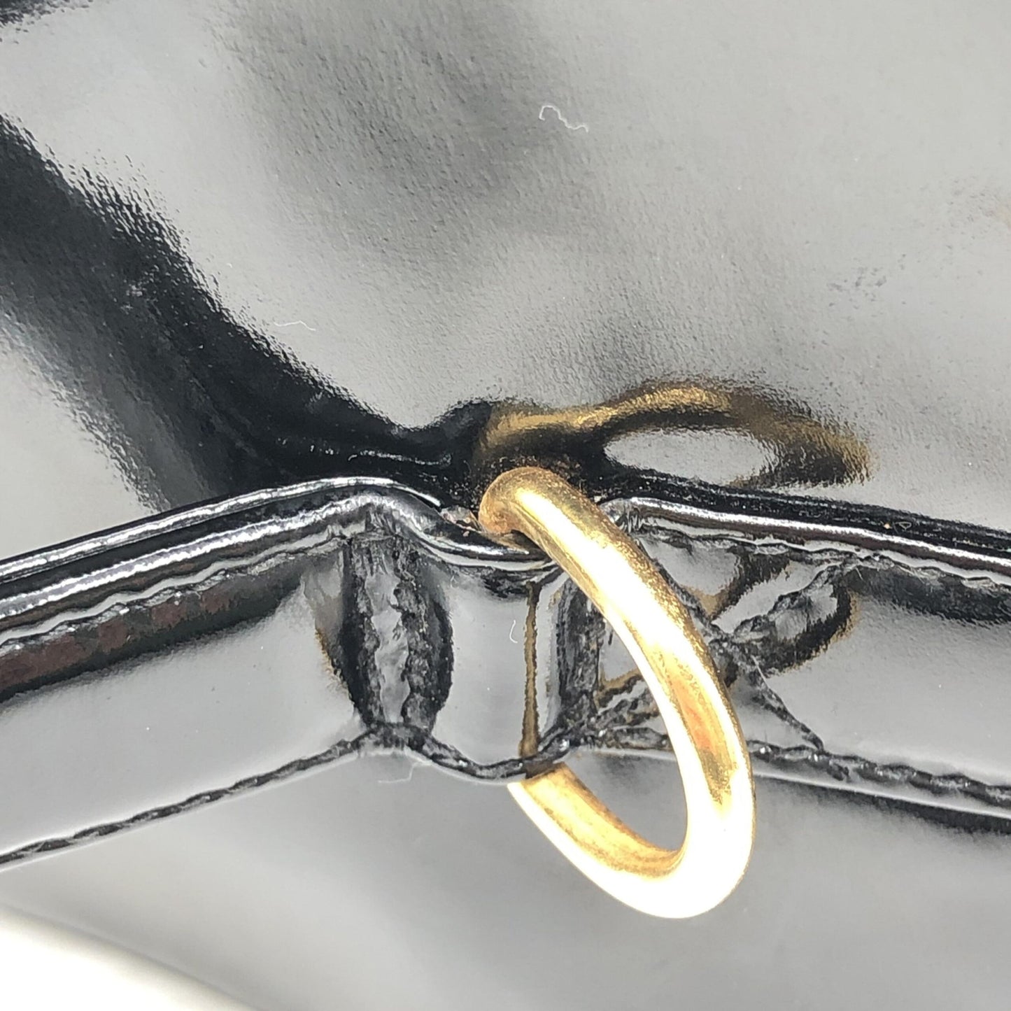 Chanel Black Patent Leather Vanity Case