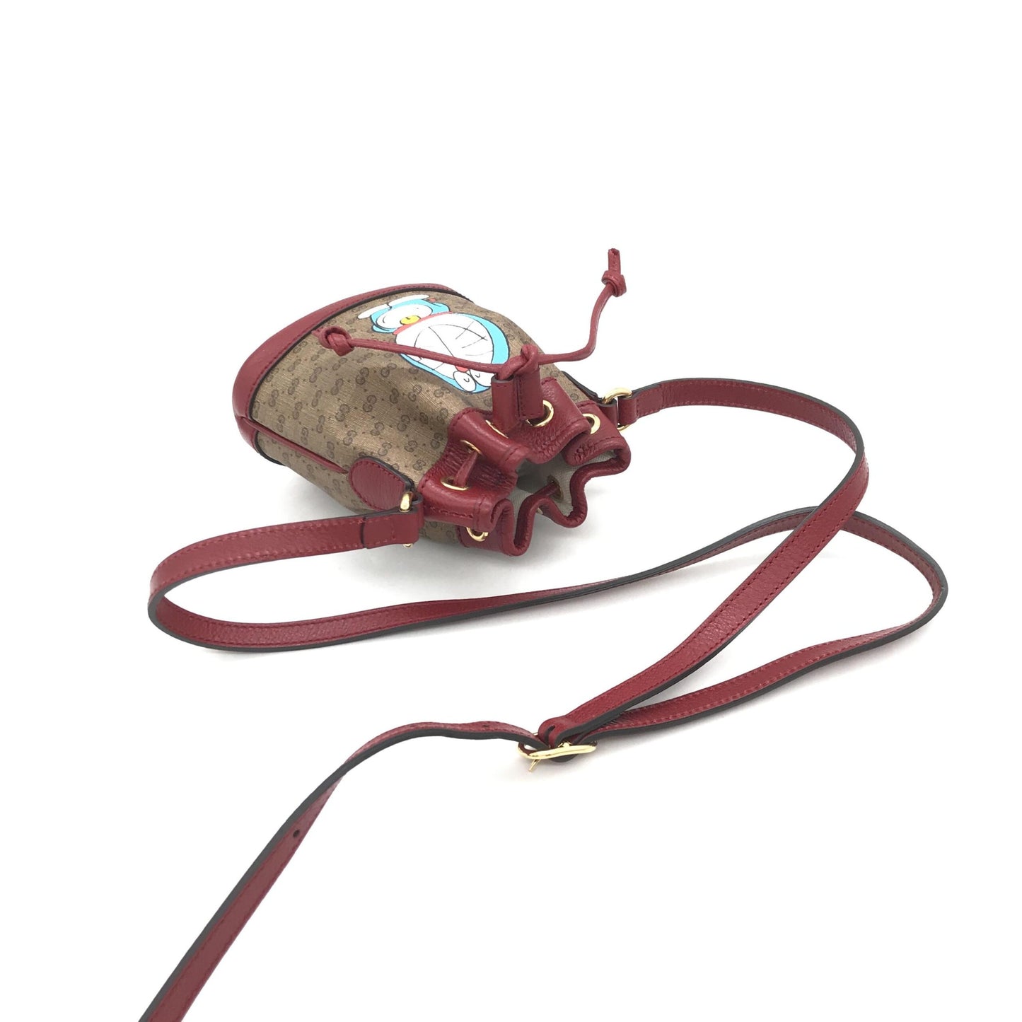 Doraemon X Gucci Coated Canvas Bucket Bag