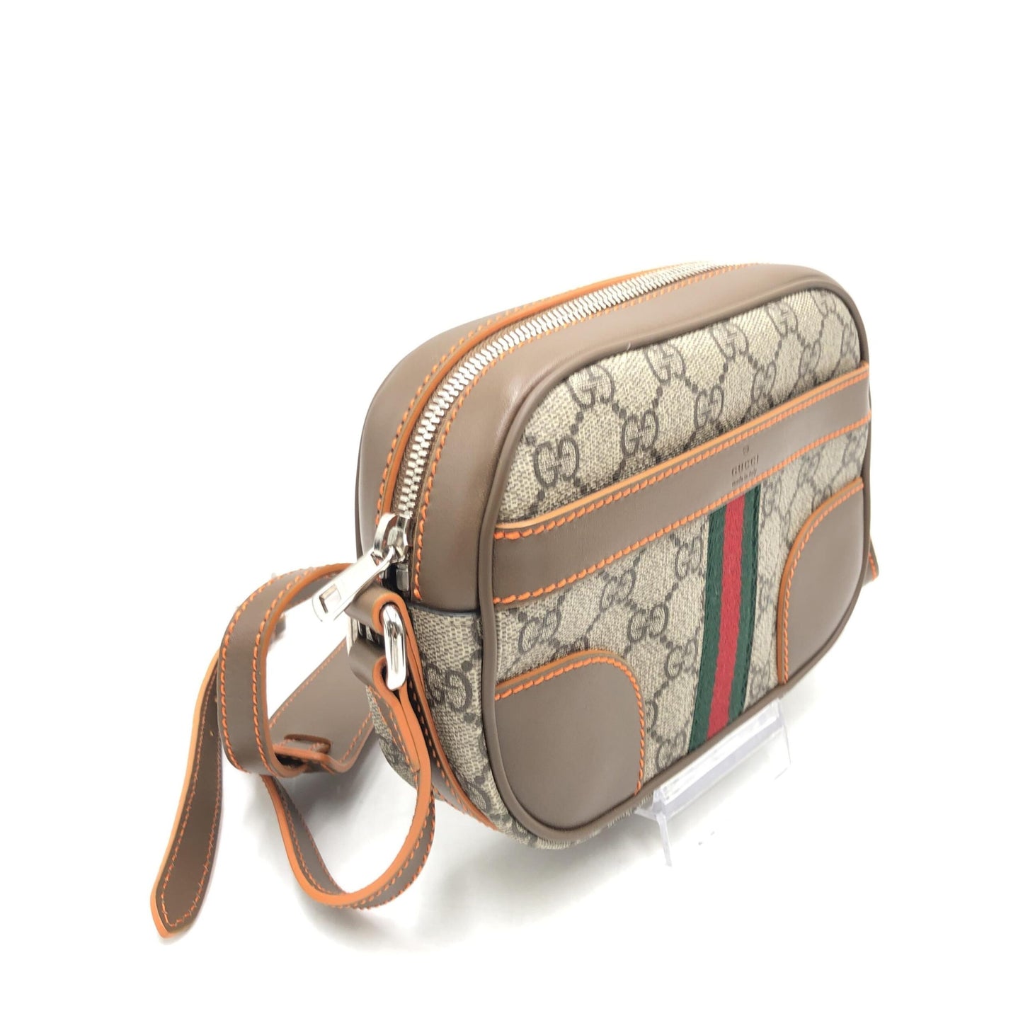 Gucci GG Supreme Sherry Shoulder Bag Brown