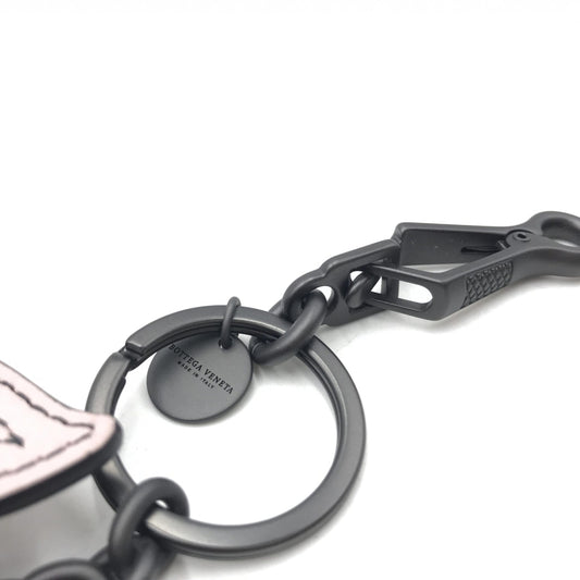 Bottega Veneta Pig Leather Keychain With Charm Design
