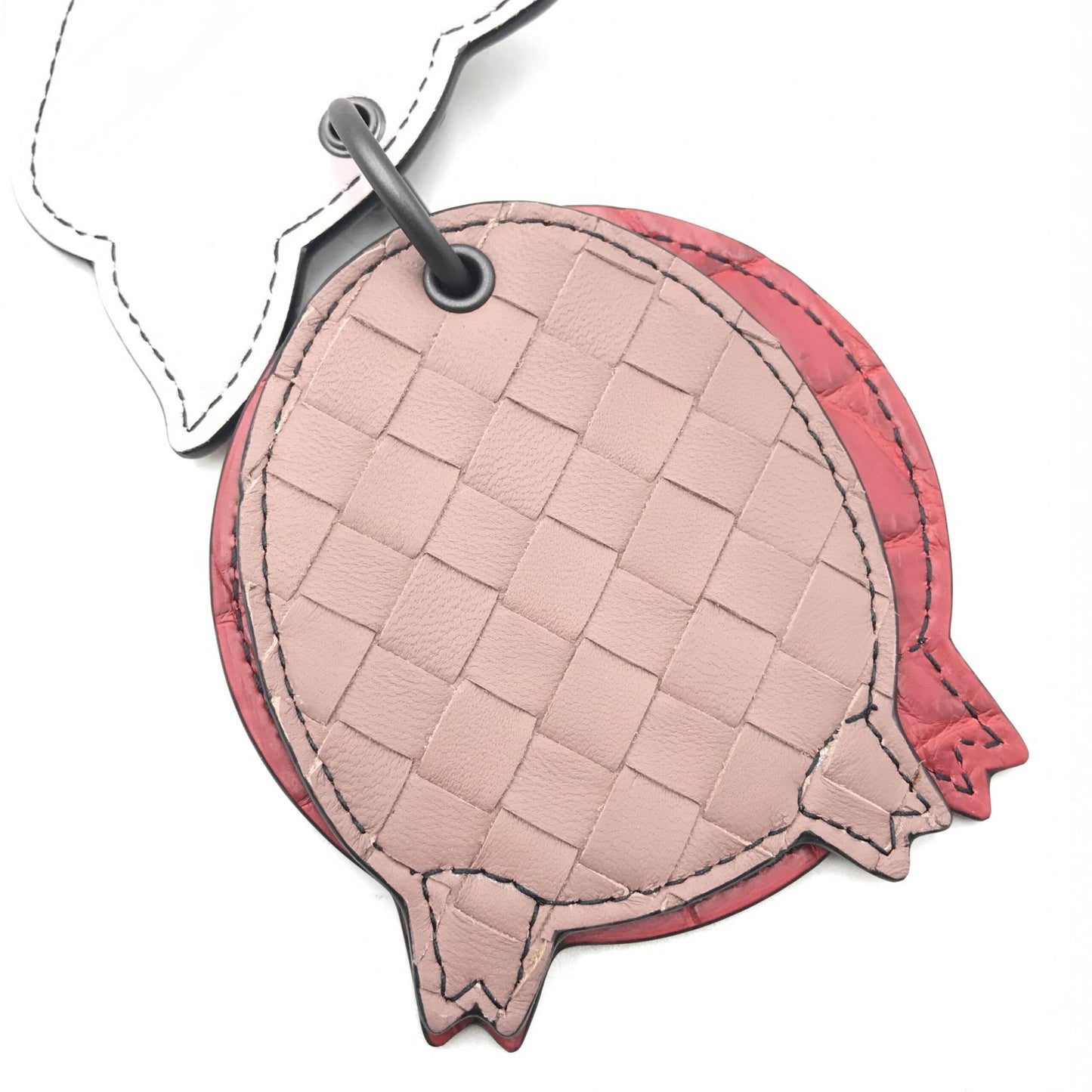 Bottega Veneta Pig Leather Keychain With Charm Design