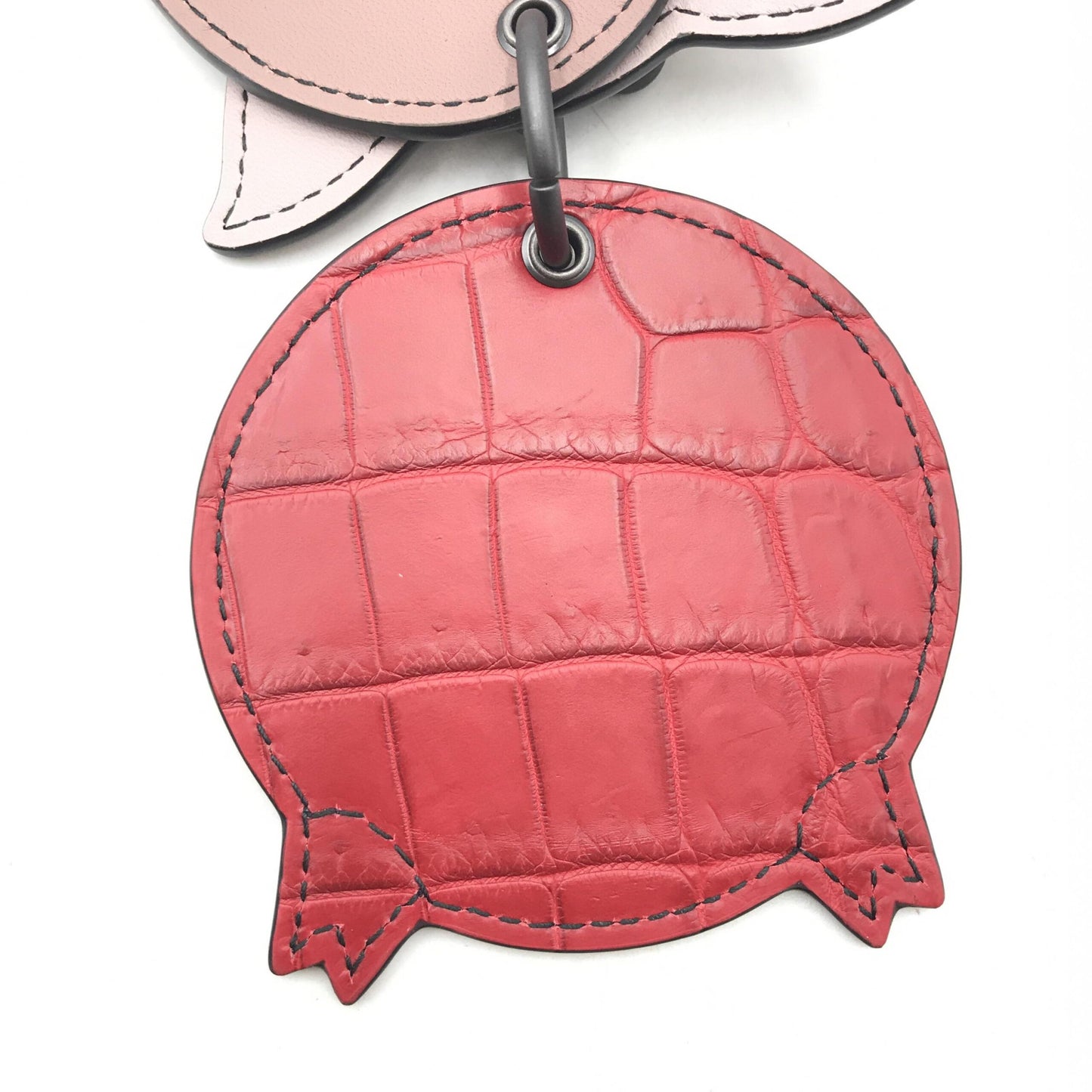 Bottega Veneta Pig Leather Keychain With Charm Design