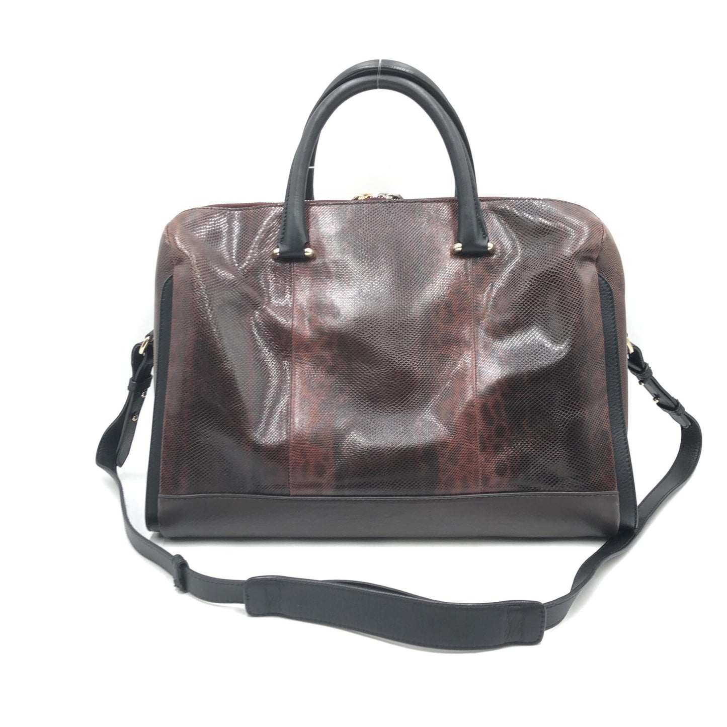 Bally Python Pattern 2WAY Boston Bag