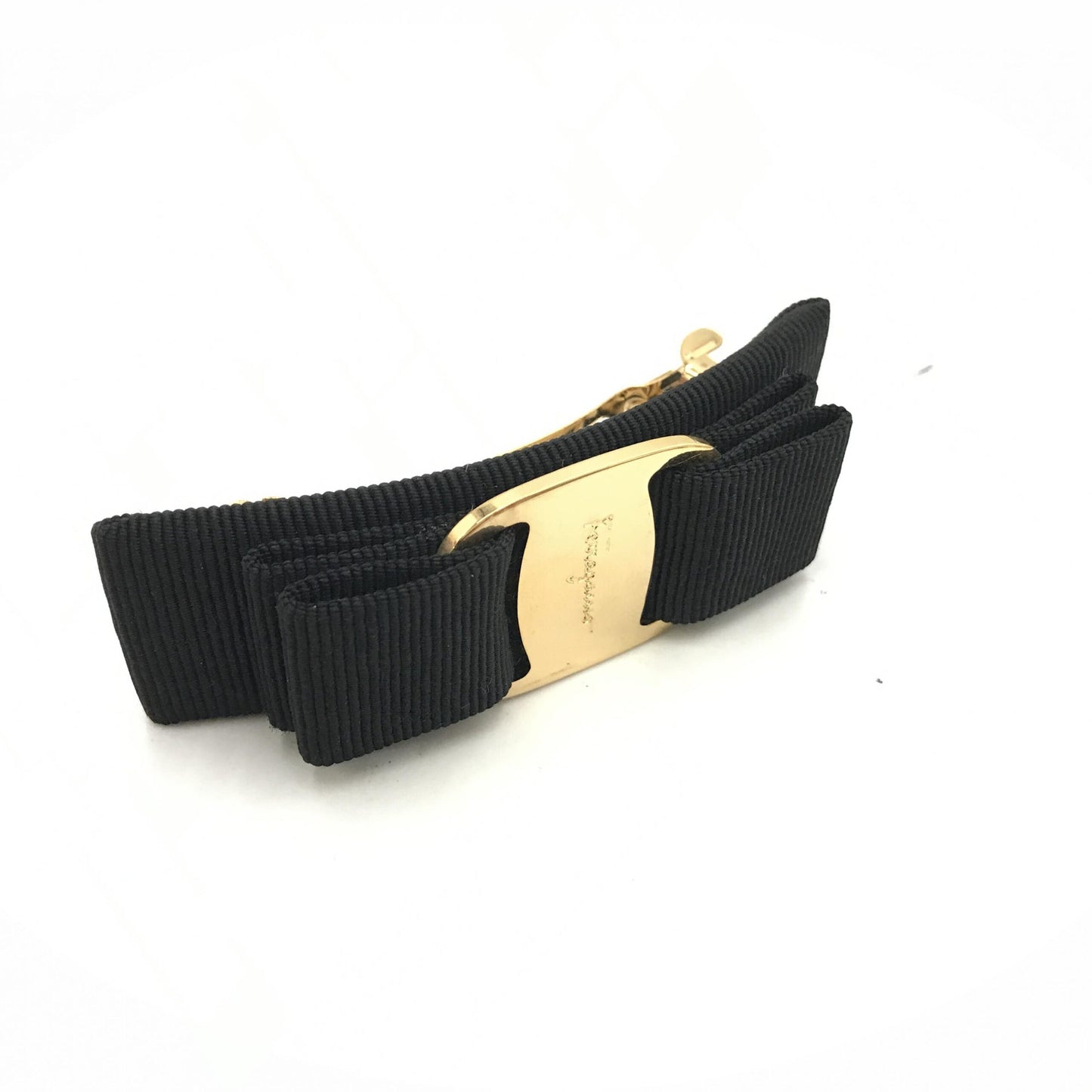 Salvatore Ferragamo Vara Hair Clip In Black