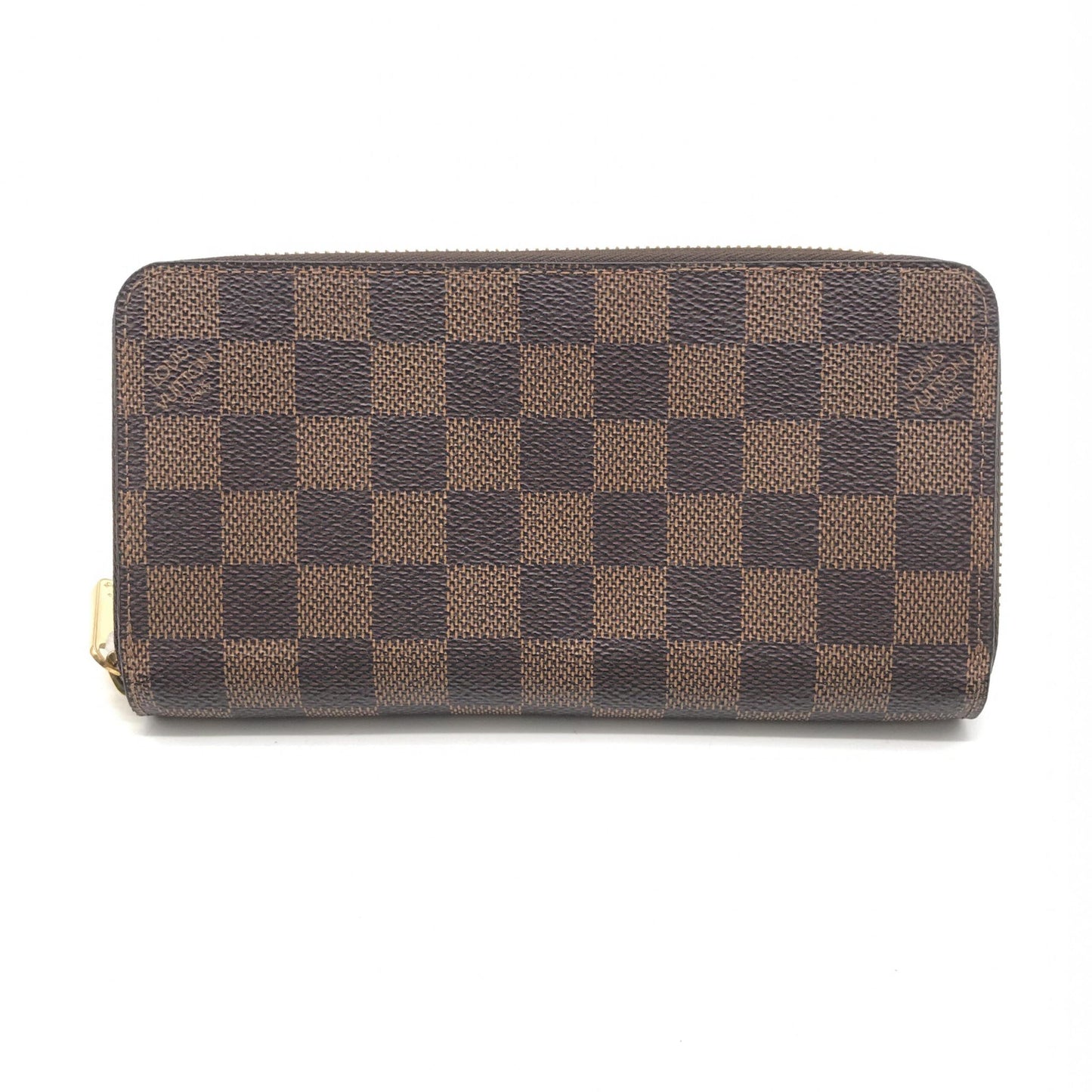 Louis Vuitton Zippy Wallet With Damier Ebene Pattern