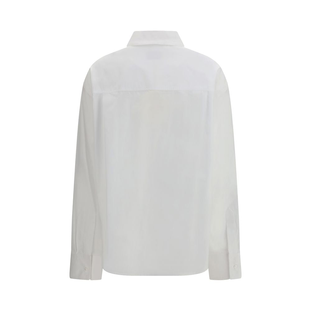 Loulou De Saison White Cotton Dress Shirt