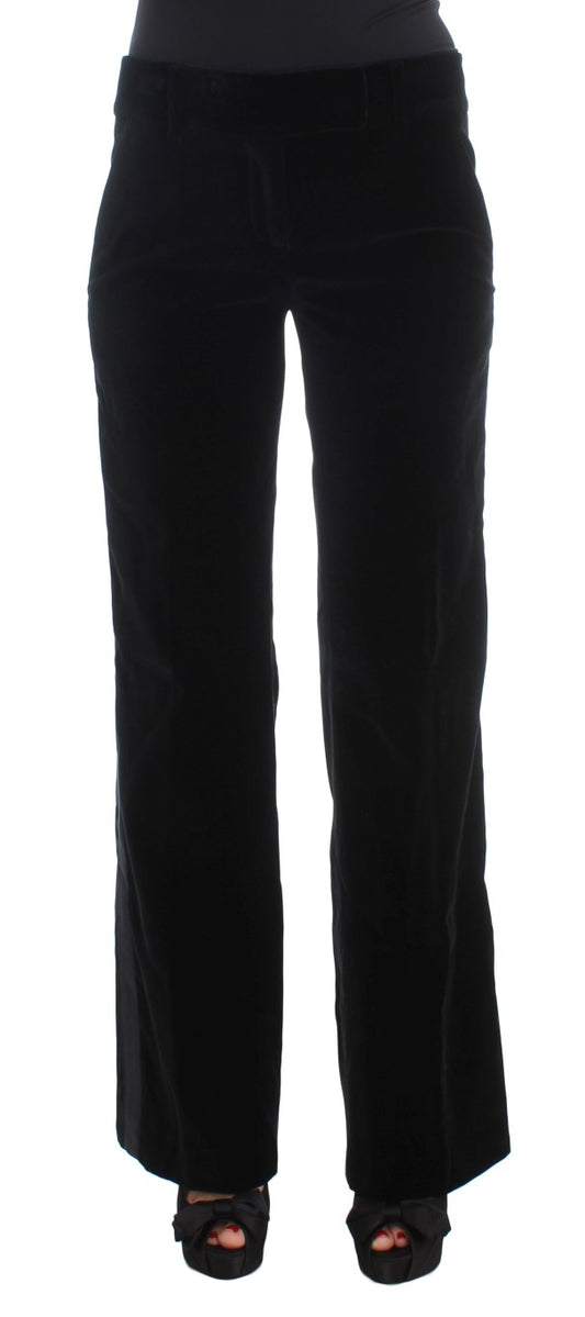 Ermanno Scervino Black Viscose Pants