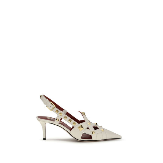 Valentino Garavani Beige Goatskin High Heel Pumps