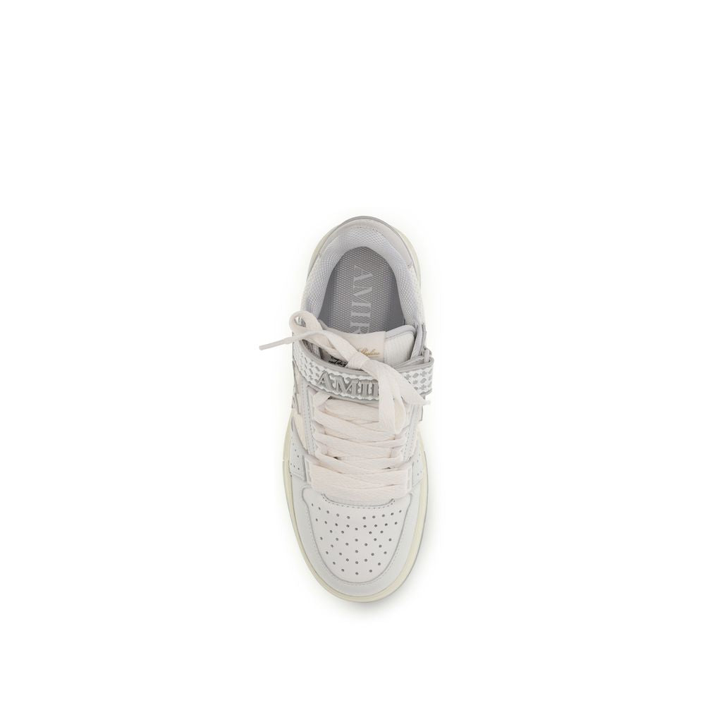 Amiri White Calf Leather Bos Taurus Athletic Sneakers