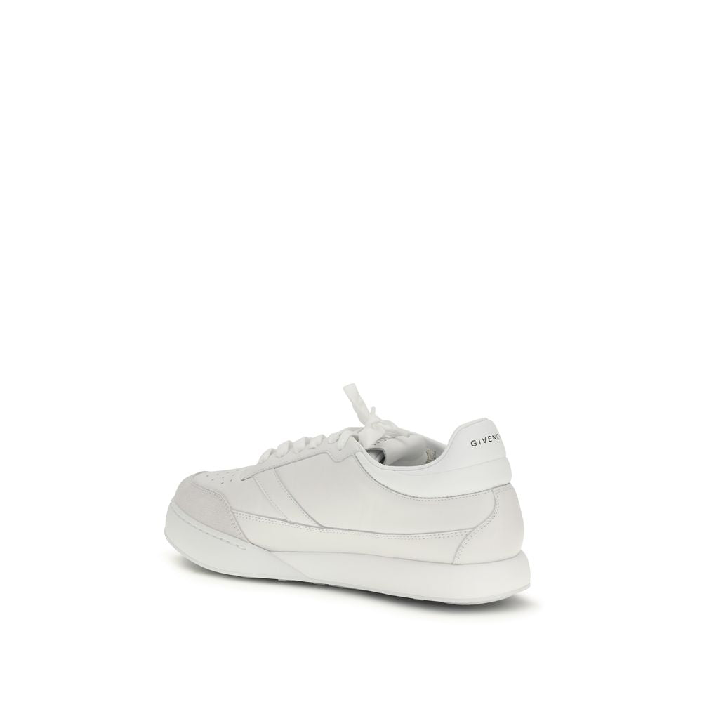Givenchy White Calf Leather Bos Taurus Low Top Sneakers