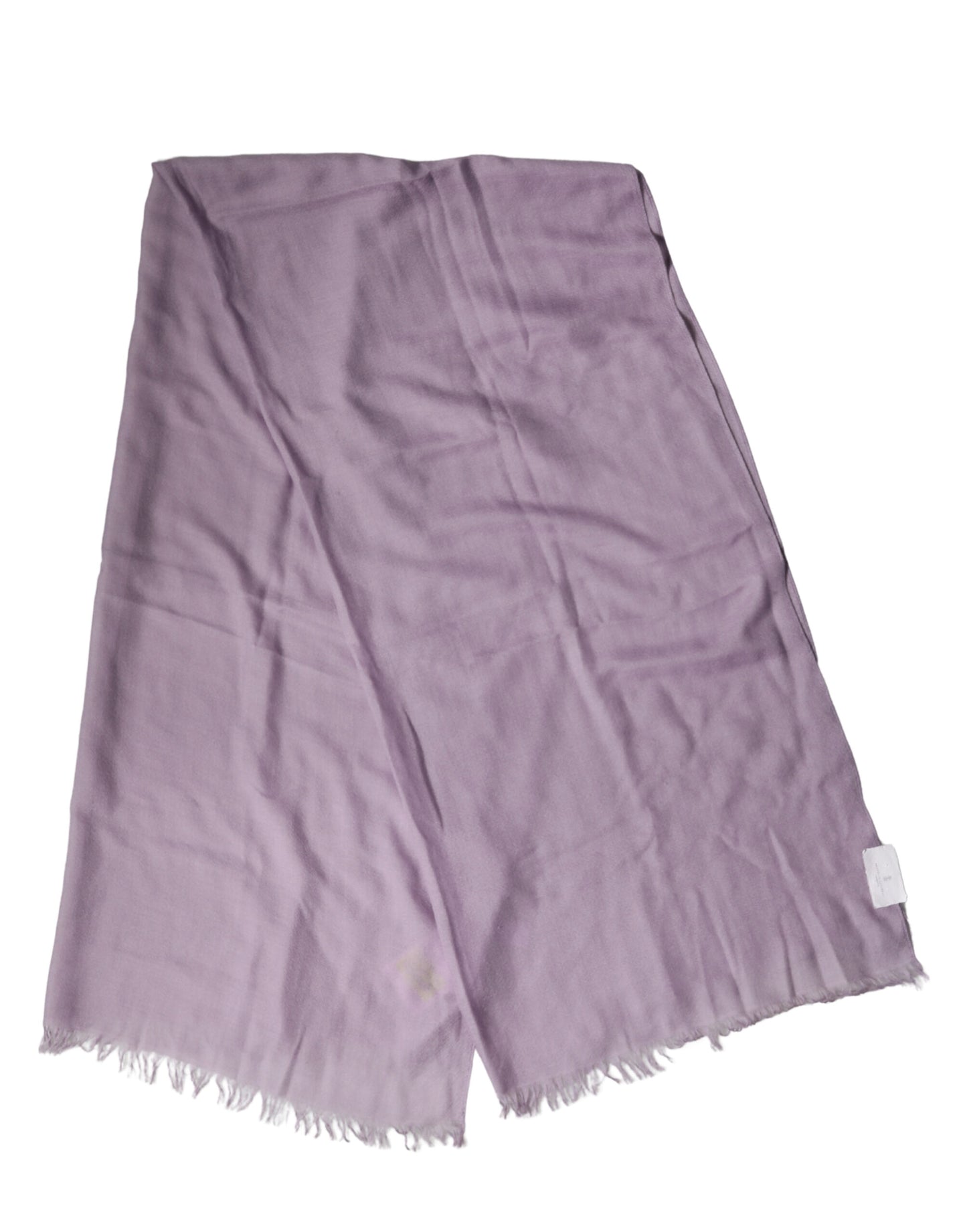 Brunello Cucinelli Purple Cashmere Silk Fringe Wrap 200cm x 95cm Scarf