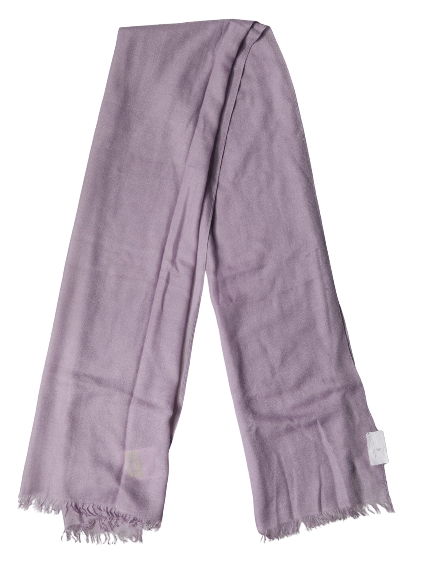 Brunello Cucinelli Purple Cashmere Silk Fringe Wrap 200cm x 95cm Scarf