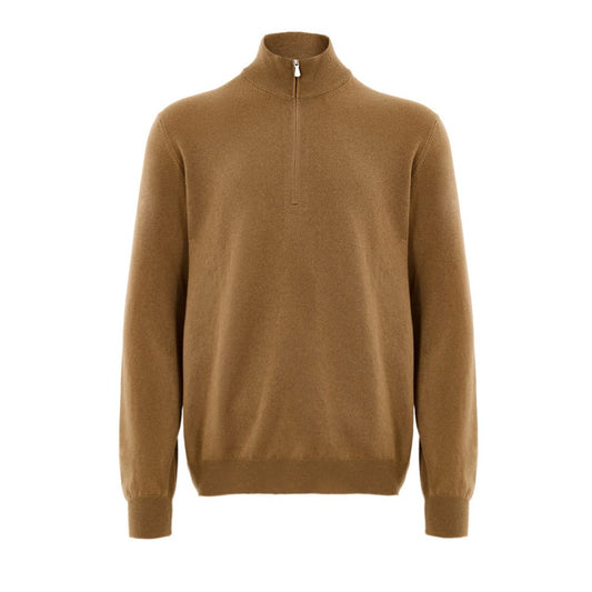 Gran Sasso Brown Wool Turtleneck